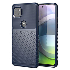 Silikon Hülle Handyhülle Gummi Schutzhülle Flexible Tasche Köper für Motorola Moto G 5G Blau