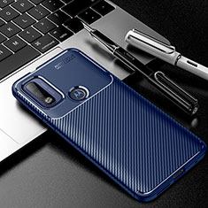 Silikon Hülle Handyhülle Gummi Schutzhülle Flexible Tasche Köper für Motorola Moto G Pure Blau