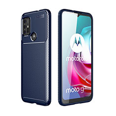 Silikon Hülle Handyhülle Gummi Schutzhülle Flexible Tasche Köper für Motorola Moto G10 Blau