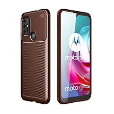 Silikon Hülle Handyhülle Gummi Schutzhülle Flexible Tasche Köper für Motorola Moto G10 Power Braun