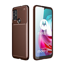 Silikon Hülle Handyhülle Gummi Schutzhülle Flexible Tasche Köper für Motorola Moto G30 Braun