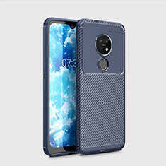 Silikon Hülle Handyhülle Gummi Schutzhülle Flexible Tasche Köper für Nokia 6.2 Blau