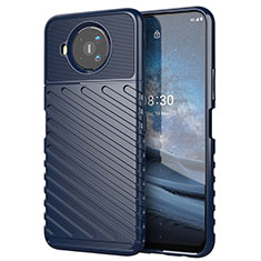 Silikon Hülle Handyhülle Gummi Schutzhülle Flexible Tasche Köper für Nokia 8.3 5G Blau