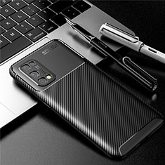Silikon Hülle Handyhülle Gummi Schutzhülle Flexible Tasche Köper für Realme X7 5G Schwarz