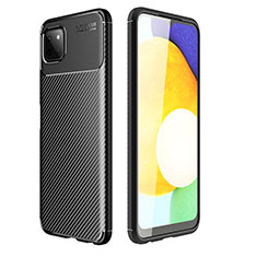 Silikon Hülle Handyhülle Gummi Schutzhülle Flexible Tasche Köper für Samsung Galaxy A22 5G Schwarz