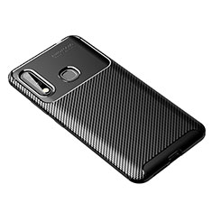 Silikon Hülle Handyhülle Gummi Schutzhülle Flexible Tasche Köper für Samsung Galaxy A70E Schwarz