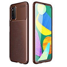 Silikon Hülle Handyhülle Gummi Schutzhülle Flexible Tasche Köper für Samsung Galaxy F52 5G Braun