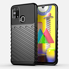 Silikon Hülle Handyhülle Gummi Schutzhülle Flexible Tasche Köper für Samsung Galaxy M21s Schwarz