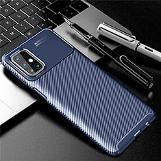 Silikon Hülle Handyhülle Gummi Schutzhülle Flexible Tasche Köper für Samsung Galaxy M31s Blau