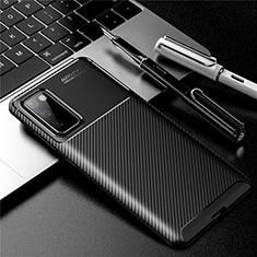 Silikon Hülle Handyhülle Gummi Schutzhülle Flexible Tasche Köper für Samsung Galaxy S20 FE 4G Schwarz