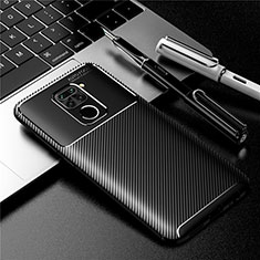 Silikon Hülle Handyhülle Gummi Schutzhülle Flexible Tasche Köper für Xiaomi Redmi 10X 4G Schwarz