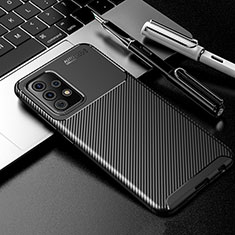 Silikon Hülle Handyhülle Gummi Schutzhülle Flexible Tasche Köper S01 für Samsung Galaxy A52 5G Schwarz