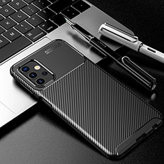Silikon Hülle Handyhülle Gummi Schutzhülle Flexible Tasche Köper S01 für Samsung Galaxy M32 5G Schwarz