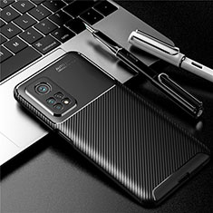 Silikon Hülle Handyhülle Gummi Schutzhülle Flexible Tasche Köper S01 für Xiaomi Mi 10T 5G Schwarz