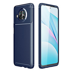 Silikon Hülle Handyhülle Gummi Schutzhülle Flexible Tasche Köper S01 für Xiaomi Mi 10T Lite 5G Blau