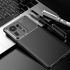 Silikon Hülle Handyhülle Gummi Schutzhülle Flexible Tasche Köper S01 für Xiaomi Mi Mix 4 5G Schwarz