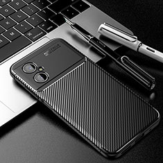 Silikon Hülle Handyhülle Gummi Schutzhülle Flexible Tasche Köper S01 für Xiaomi Poco M4 5G Schwarz
