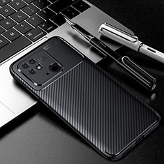 Silikon Hülle Handyhülle Gummi Schutzhülle Flexible Tasche Köper S01 für Xiaomi Redmi 10 Power Schwarz