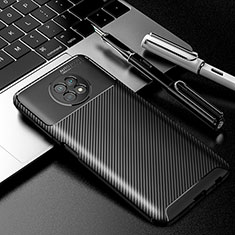 Silikon Hülle Handyhülle Gummi Schutzhülle Flexible Tasche Köper S01 für Xiaomi Redmi Note 9T 5G Schwarz