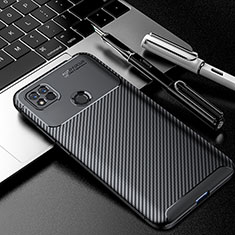 Silikon Hülle Handyhülle Gummi Schutzhülle Flexible Tasche Köper S02 für Xiaomi POCO C3 Schwarz