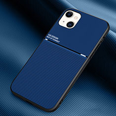 Silikon Hülle Handyhülle Gummi Schutzhülle Flexible Tasche Köper S03 für Apple iPhone 13 Mini Blau