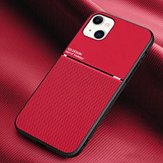 Silikon Hülle Handyhülle Gummi Schutzhülle Flexible Tasche Köper S03 für Apple iPhone 13 Mini Rot