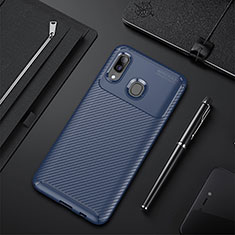Silikon Hülle Handyhülle Gummi Schutzhülle Flexible Tasche Köper WL1 für Samsung Galaxy A40 Blau