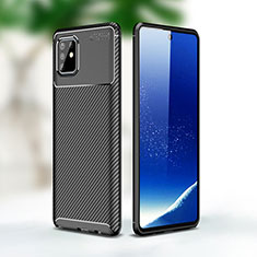 Silikon Hülle Handyhülle Gummi Schutzhülle Flexible Tasche Köper WL1 für Samsung Galaxy A81 Schwarz