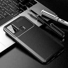 Silikon Hülle Handyhülle Gummi Schutzhülle Flexible Tasche Köper WL1 für Samsung Galaxy M21s Schwarz