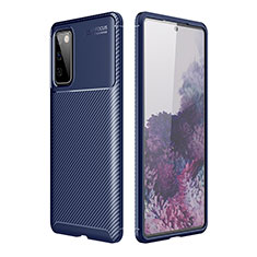 Silikon Hülle Handyhülle Gummi Schutzhülle Flexible Tasche Köper WL1 für Samsung Galaxy S20 FE (2022) 5G Blau