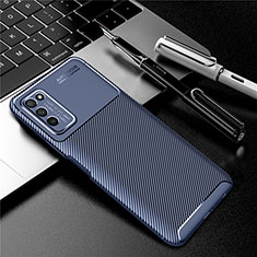 Silikon Hülle Handyhülle Gummi Schutzhülle Flexible Tasche Köper Y01 für Huawei Honor 30 Lite 5G Blau