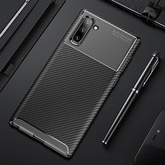 Silikon Hülle Handyhülle Gummi Schutzhülle Flexible Tasche Köper Y01 für Samsung Galaxy Note 10 5G Schwarz