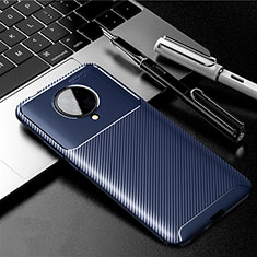 Silikon Hülle Handyhülle Gummi Schutzhülle Flexible Tasche Köper Y02 für Xiaomi Poco F2 Pro Blau