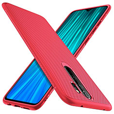 Silikon Hülle Handyhülle Gummi Schutzhülle Flexible Tasche Köper Y03 für Xiaomi Redmi Note 8 Pro Rot