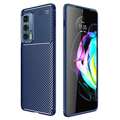 Silikon Hülle Handyhülle Gummi Schutzhülle Flexible Tasche Köper Z01 für Motorola Moto Edge S Pro 5G Blau