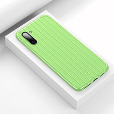 Silikon Hülle Handyhülle Gummi Schutzhülle Flexible Tasche Line C01 für Samsung Galaxy Note 10 Grün