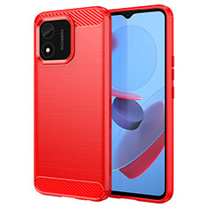 Silikon Hülle Handyhülle Gummi Schutzhülle Flexible Tasche Line für Huawei Honor X5 Rot