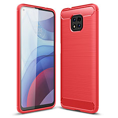 Silikon Hülle Handyhülle Gummi Schutzhülle Flexible Tasche Line für Motorola Moto G Power (2021) Rot