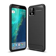 Silikon Hülle Handyhülle Gummi Schutzhülle Flexible Tasche Line WL1 für Google Pixel 4 XL Schwarz