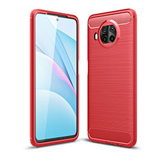 Silikon Hülle Handyhülle Gummi Schutzhülle Flexible Tasche Line WL1 für Xiaomi Mi 10i 5G Rot