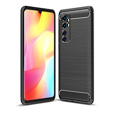 Silikon Hülle Handyhülle Gummi Schutzhülle Flexible Tasche Line WL1 für Xiaomi Mi Note 10 Lite Schwarz