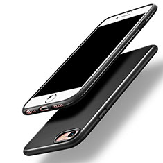Silikon Hülle Handyhülle Gummi Schutzhülle für Apple iPhone 7 Schwarz