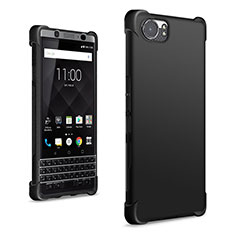 Silikon Hülle Handyhülle Gummi Schutzhülle für Blackberry KEYone Schwarz