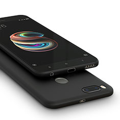 Silikon Hülle Handyhülle Gummi Schutzhülle für Xiaomi Mi 5X Schwarz