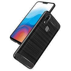 Silikon Hülle Handyhülle Gummi Schutzhülle Köper B02 für Samsung Galaxy A9 Star SM-G8850 Schwarz