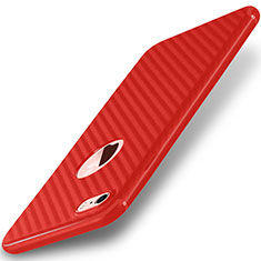 Silikon Hülle Handyhülle Gummi Schutzhülle Köper für Apple iPhone 7 Rot