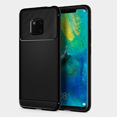 Silikon Hülle Handyhülle Gummi Schutzhülle Köper R01 für Huawei Mate 20 Pro Schwarz