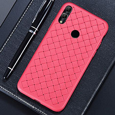 Silikon Hülle Handyhülle Gummi Schutzhülle Leder Tasche für Huawei Honor 8X Rot