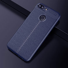 Silikon Hülle Handyhülle Gummi Schutzhülle Leder Tasche für Huawei Honor 9 Lite Blau
