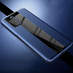 Silikon Hülle Handyhülle Gummi Schutzhülle Leder Tasche für Huawei Honor V30 Pro 5G Blau